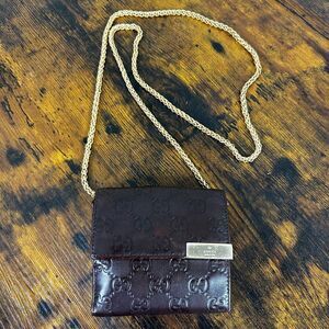 Gucci Guccissima Compact Brown Leather Wallet